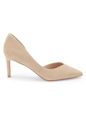 Stuart Weitzman Avenue 95 Suede Kitten Heel Pumps Size 8 Tan